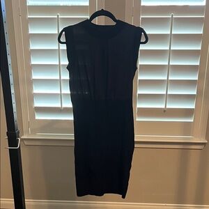 French Connection Black Midi Dress